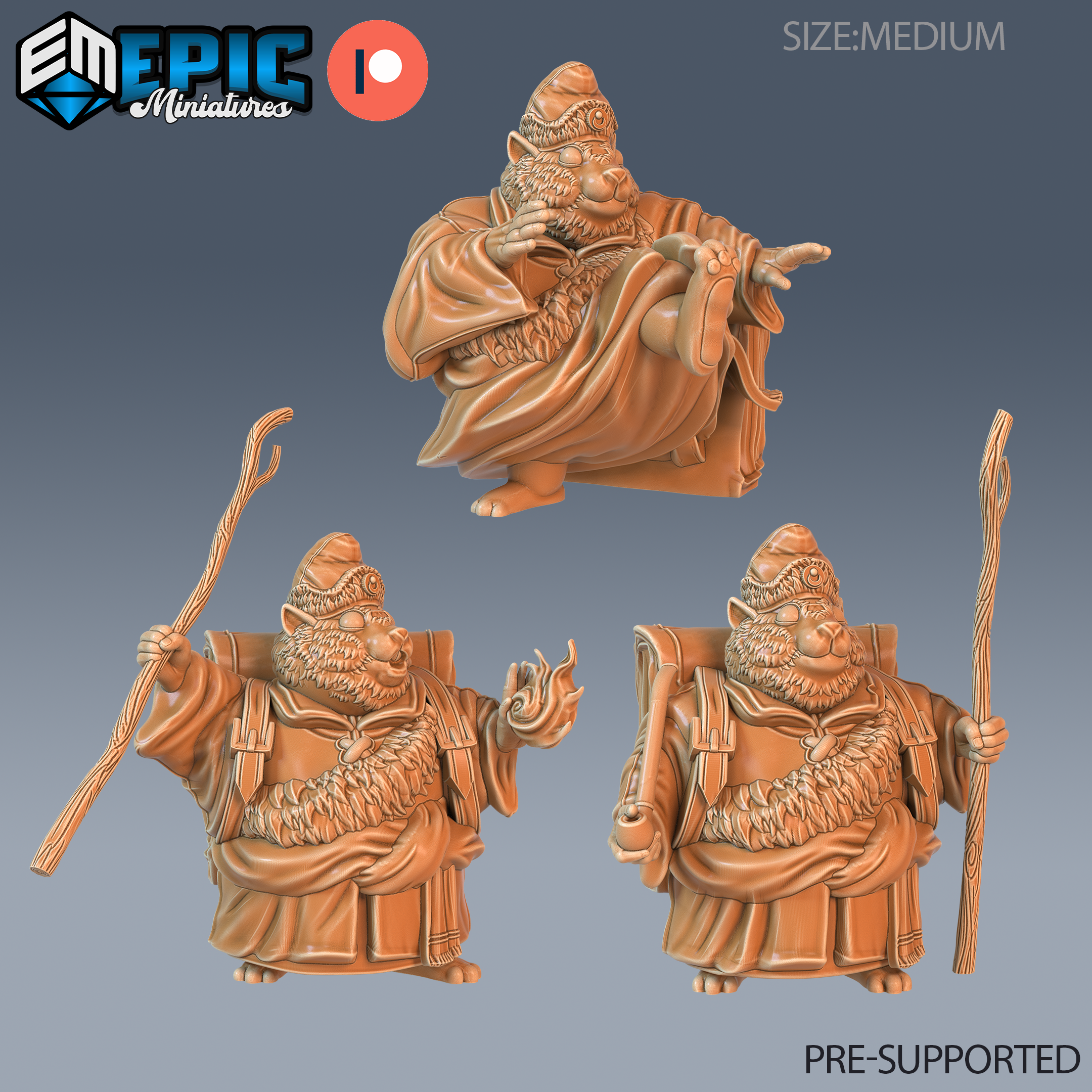 Traveling Hamster Monk